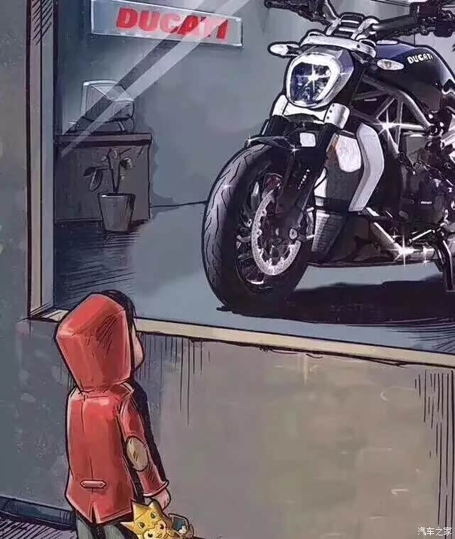 朋友们,求图!一小男孩穿着黄色雨衣,看着gtr