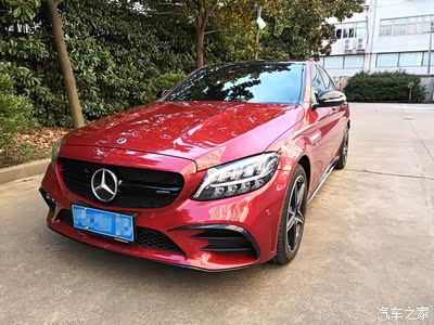 奔驰c260标轴提车小改 红外红内 轻量黑化