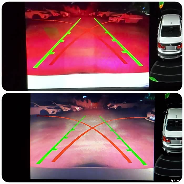 f底盘倒车影像夜间偏暗偏红白边现在可以解决了