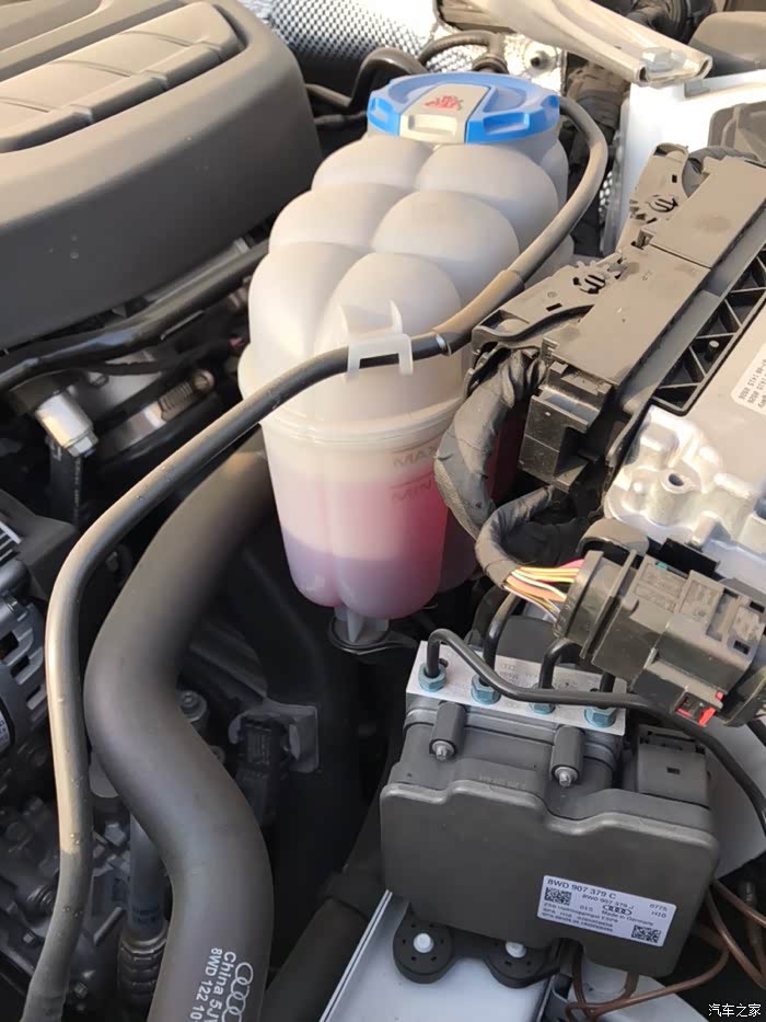 【图】有没有大哥们看看我这个防冻液是怎么回事_奥迪a4l论坛_汽车之
