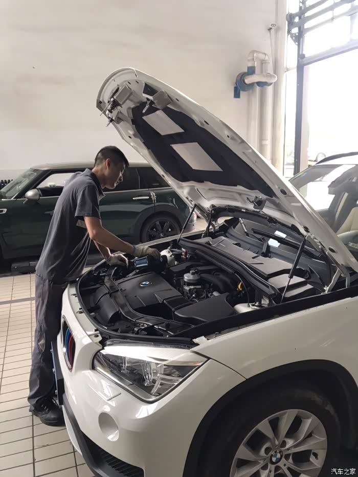 宝马x1保养车内空调杀菌