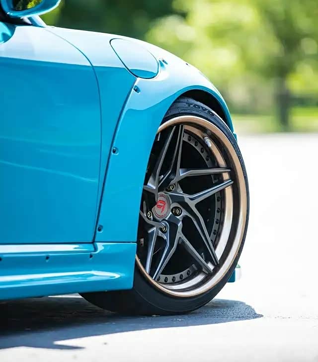 保时捷cayman改装欣赏宽体件超夸张轮毂酷毙了