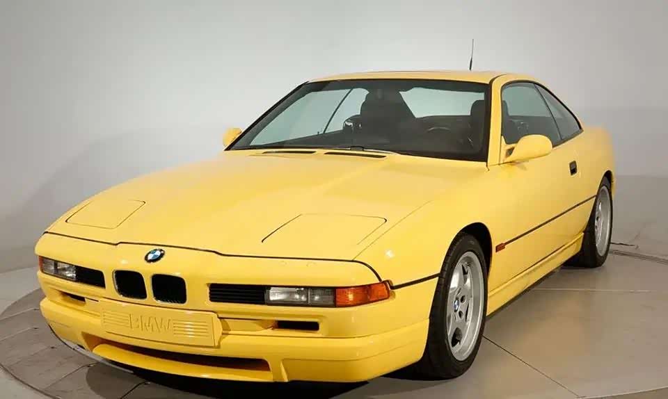 1995款宝马850csi,经典黄看着就流口水