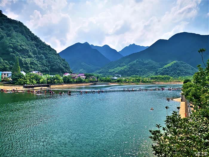 你好2021自驾游览富阳龙鳞坝7龙鳞坝老街廊桥
