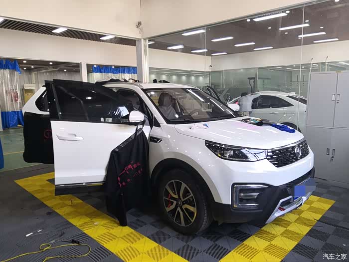 【图】我的现任小情人——cs55加装越野套装,贴膜记_长安cs55论坛