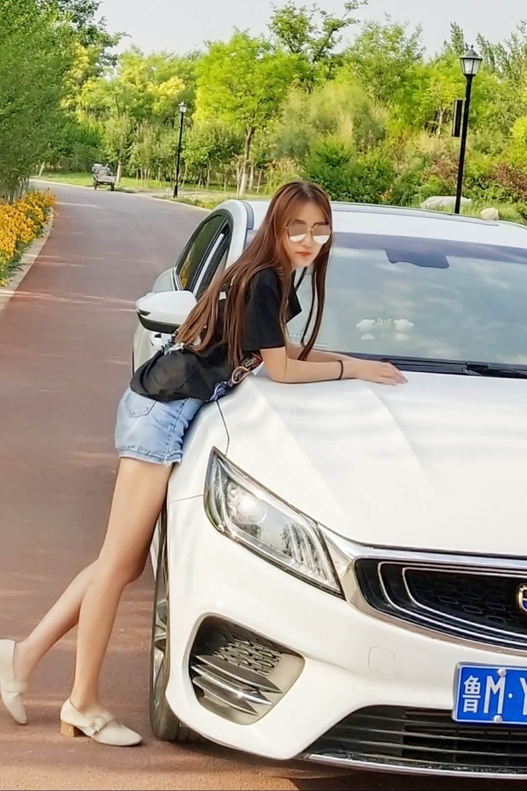 【媳妇当车模】火辣短裤 夏日清爽第二季