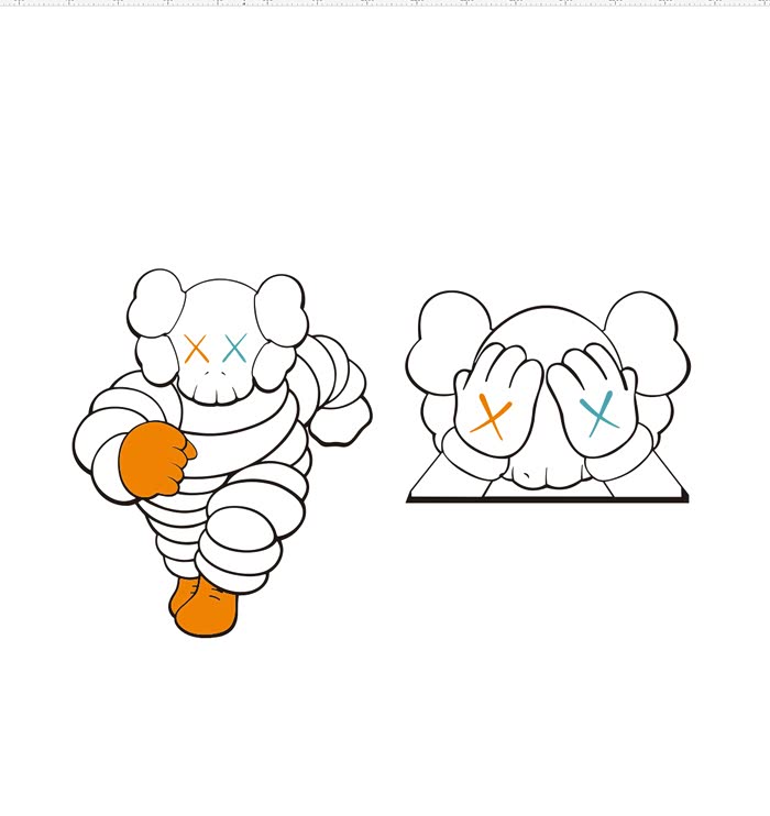 理想one巨型kaws涂装吸睛玩物