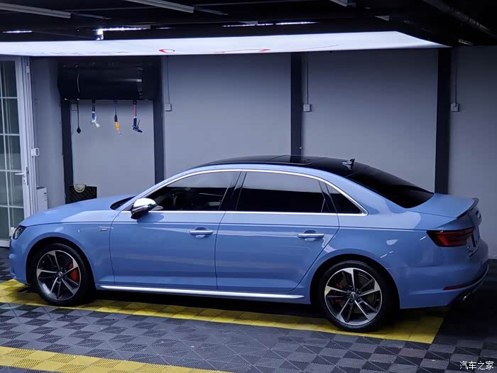 【图】改了瓷器蓝,感觉还不错_奥迪a4l论坛_汽车之家论坛