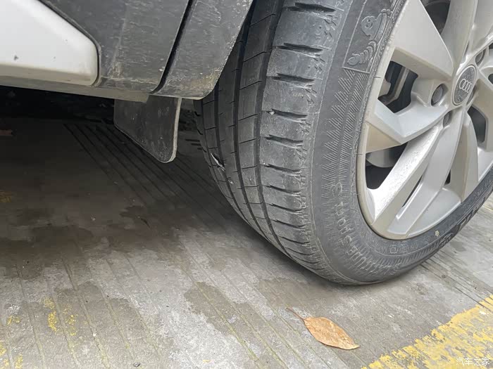 【图】杭州市收一个米其林235/55/r19轮胎,扎了个这玩意儿,_奥迪q5/q5
