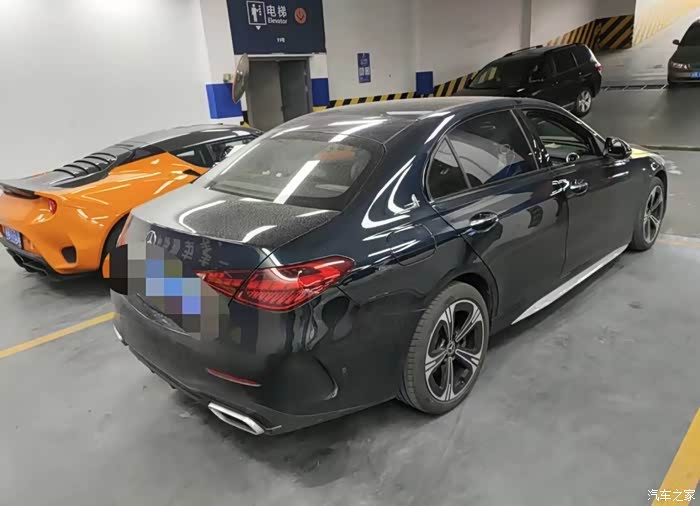 拿下21年22款奔驰c260l皓夜版高配车况原版原漆