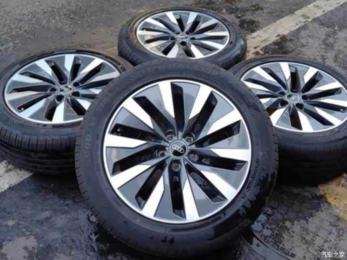 18寸奥迪a6轮毂轮胎一套成色完美喜欢可约