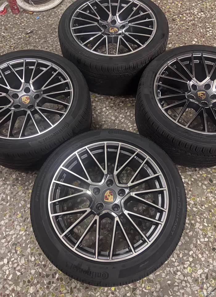 21寸保时捷卡宴轮毂带23年轮胎轮毂98新轮胎9成新