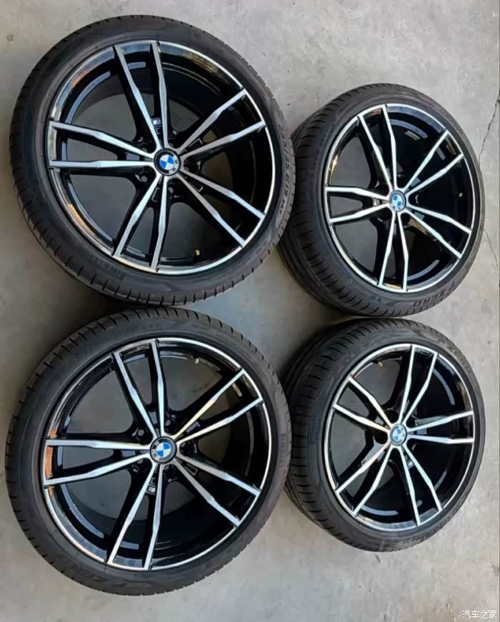 19寸宝马3系791m轮毂带轮胎一套,中意的来