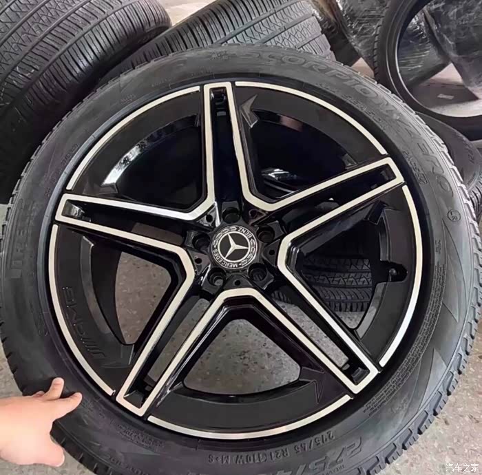 21寸奔驰gls450原厂拆车轮毂带轮胎,中意的约