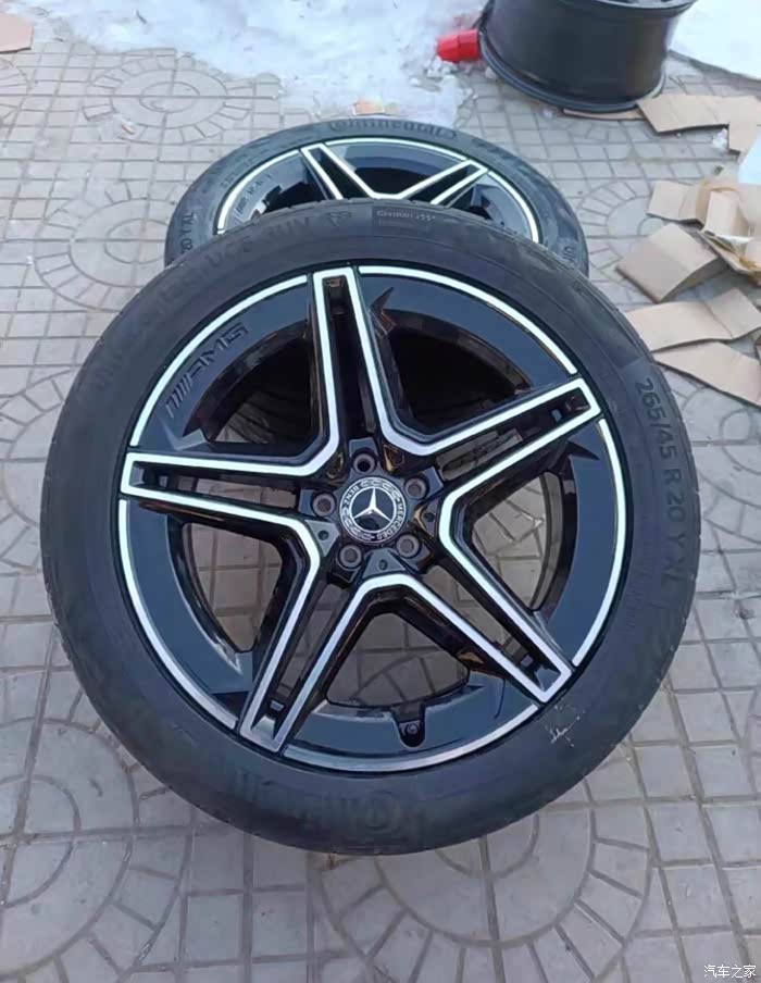 21寸奔驰gls精品原厂轮毂轮胎喜欢的来