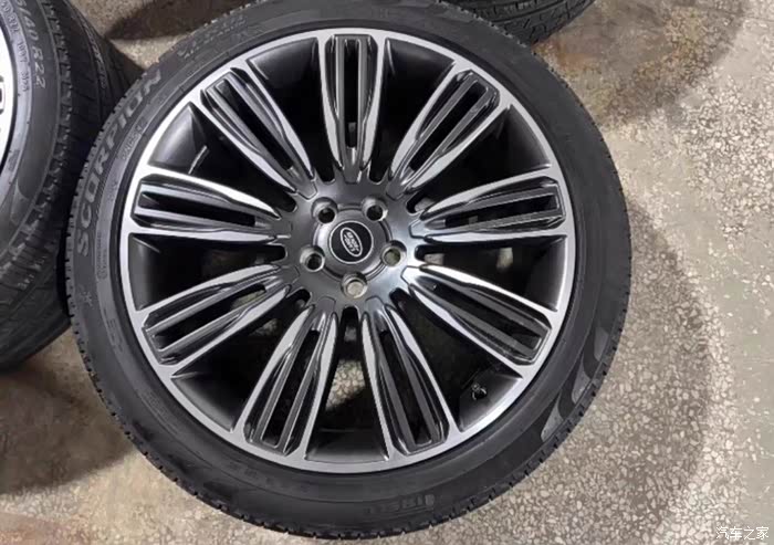 一套22寸路虎揽胜毂原厂正品拆车件轮毂99新轮胎22寸