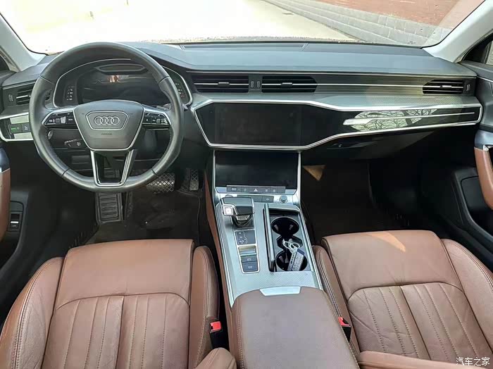 【图】21年21款45奥迪a6l 黑棕配色 5.7万公里 私家一手_奥迪a6l/a6(