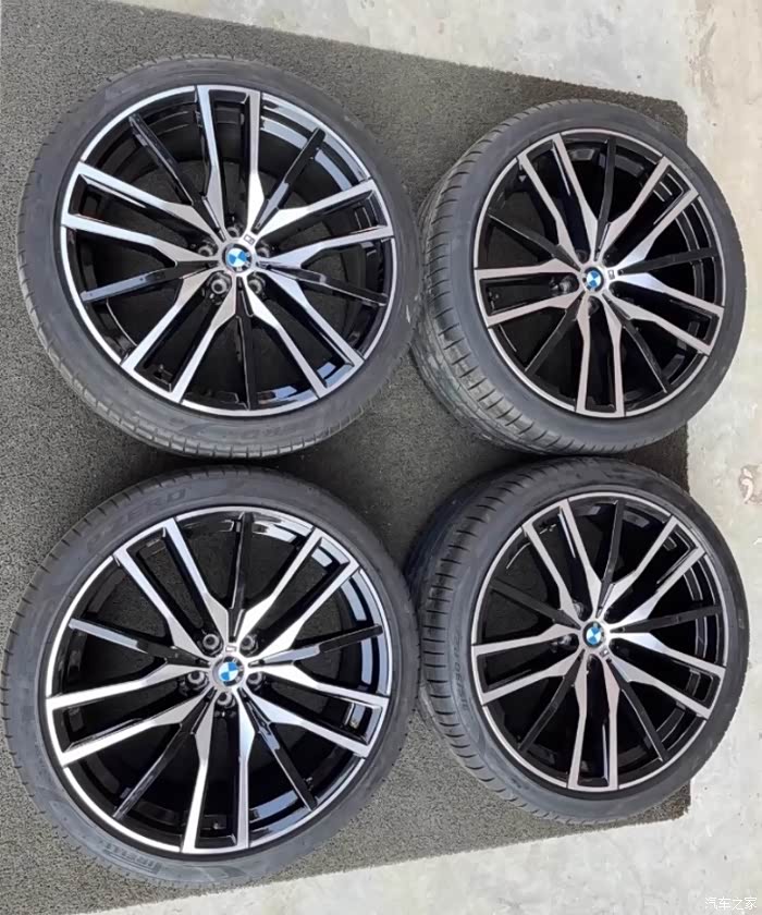 【图】宝马22寸x5原厂轮毂带胎一套,感兴趣的看过来_宝马x5论坛_汽车