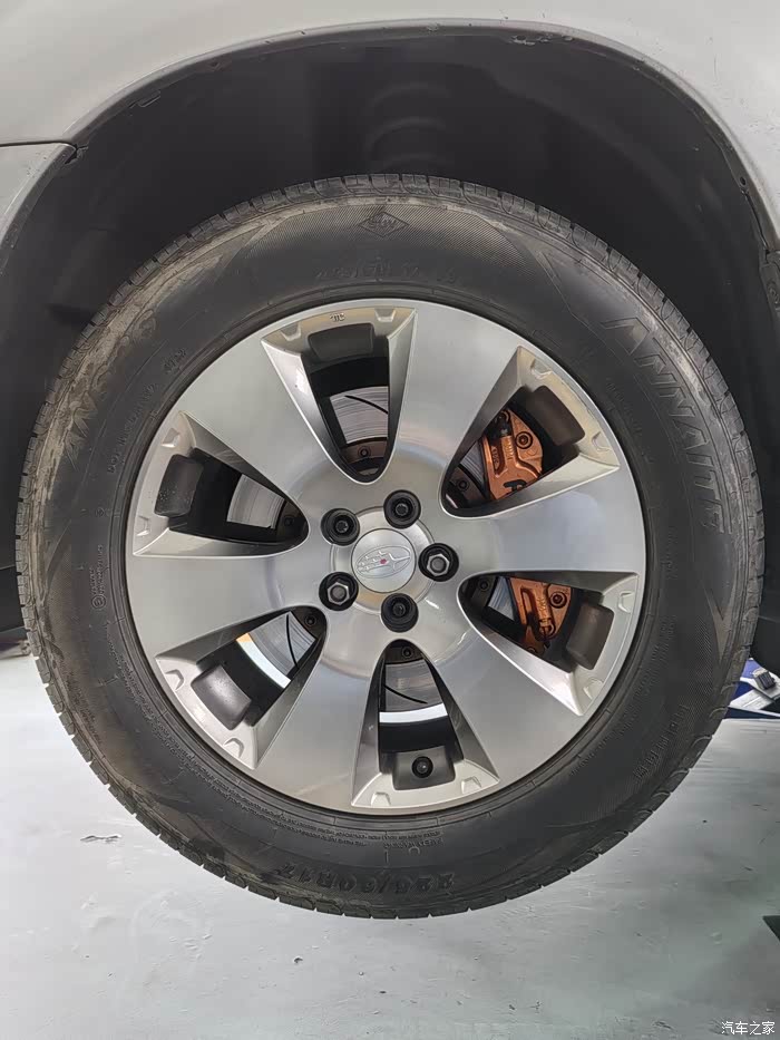 ap7600小四刹车一套17寸轮毂直接升级解决很多车友想