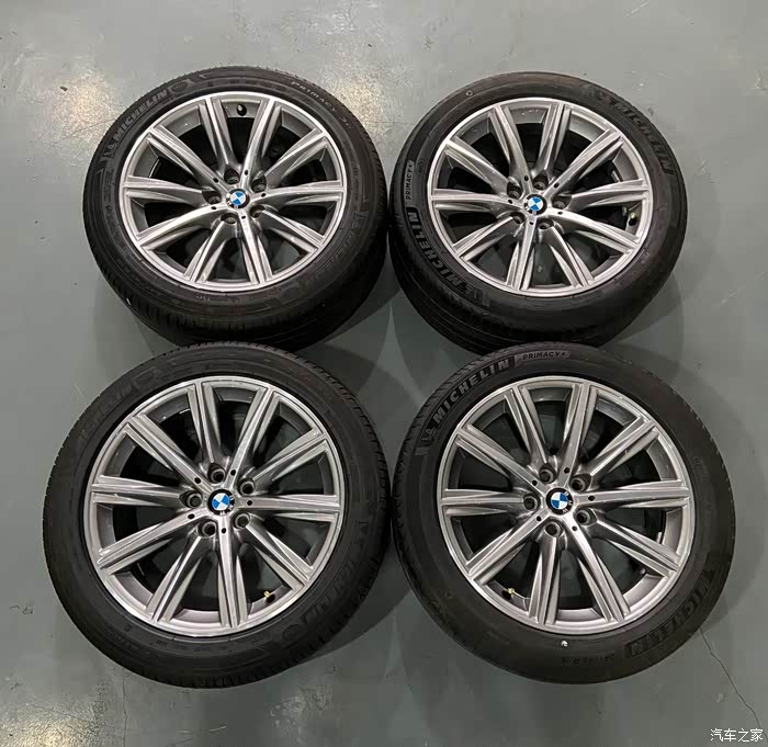 18寸宝马5系530le轮毂轮胎一套,5x112,欢迎了解