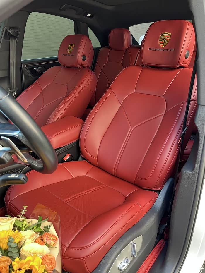 机缘巧合终提保时捷macan自己diy波尔多红内饰