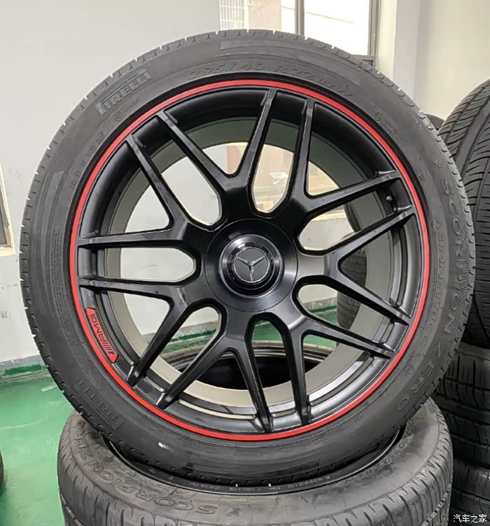 22寸奔驰大g63amg红边轮毂精品套件