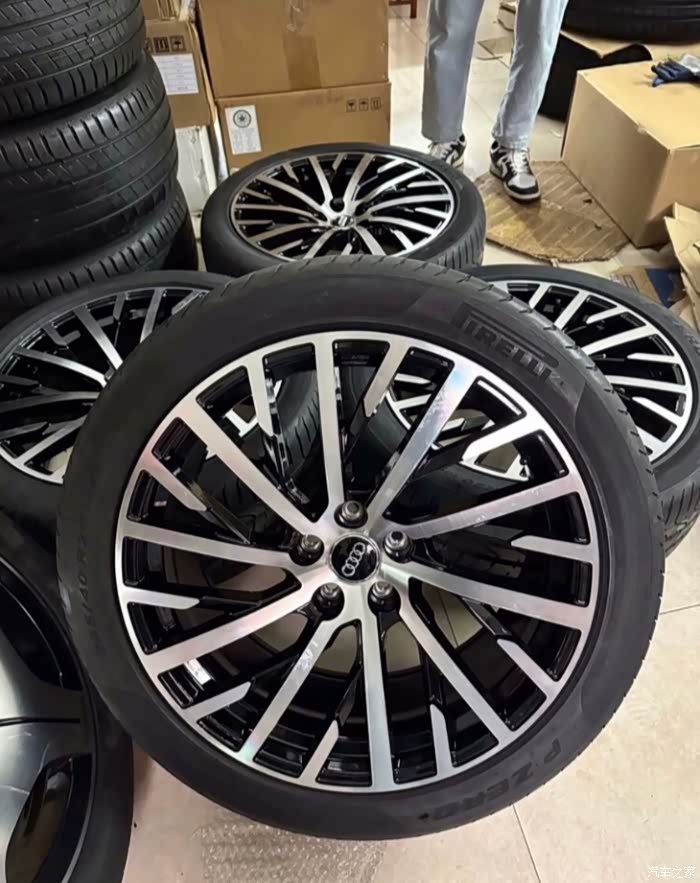 新款20寸奥迪a8轮毂原车原厂拆车件轮毂带胎一套有意的可