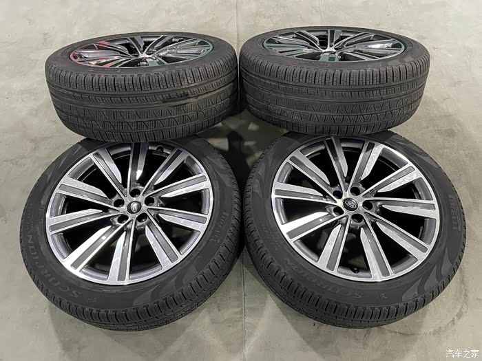 新款路虎揽胜银色轮胎2854522一套带轮胎原车