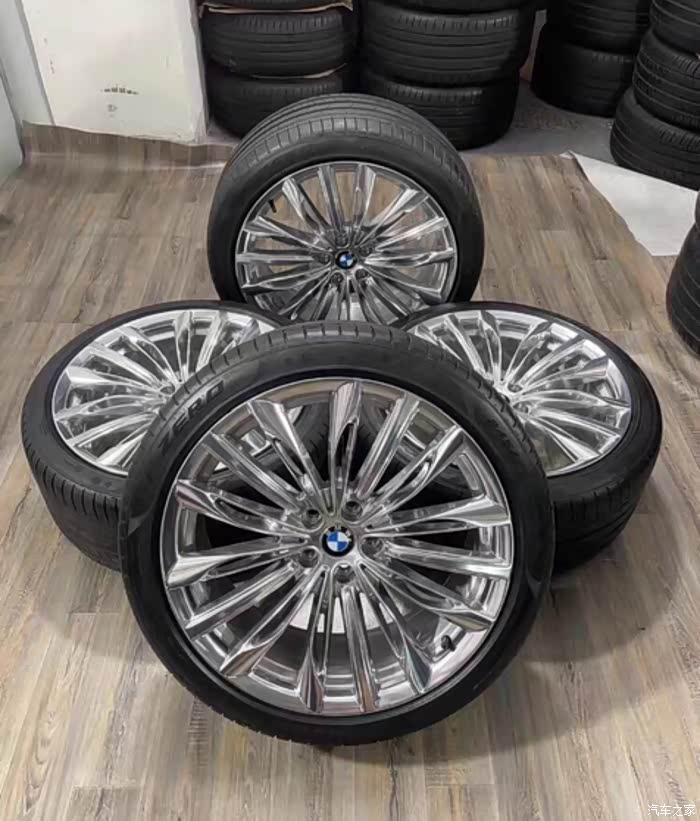 宝马760轮毂7系20寸锻造轮毂带胎一套