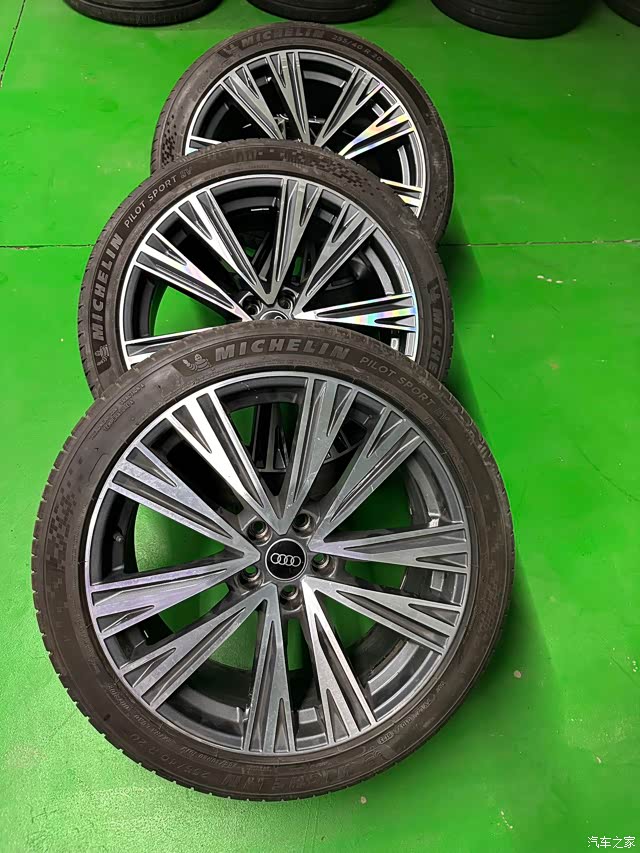 【图】a6l原厂20寸拆车轮毂带米其林轮胎_奥迪a6l/a6(进口)论坛_汽车