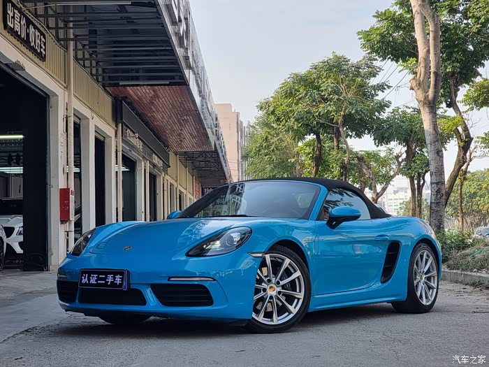 20年蓝色保时捷718精品车况价不高