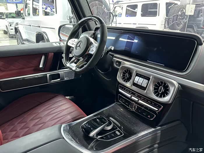 【图】美版奔驰g63 颜色:瓷器蓝/红 amg碳纤维内饰 amg脚_奔驰g级论坛