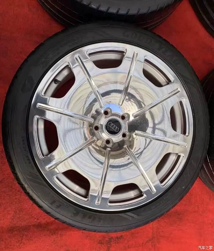 20寸奥迪a8霍希版原厂原车拆车轮毂轮胎喜欢的看过来