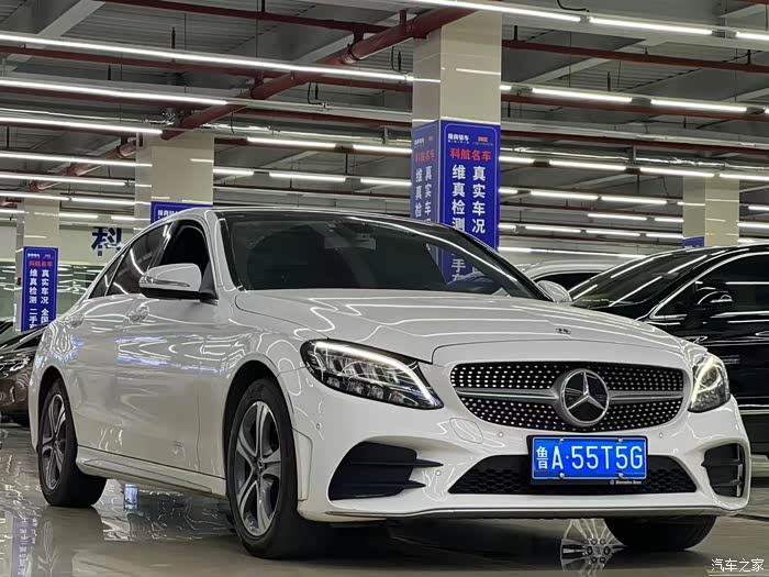 20年奔驰c260l轻混车型济南本地一手车未过户安全行