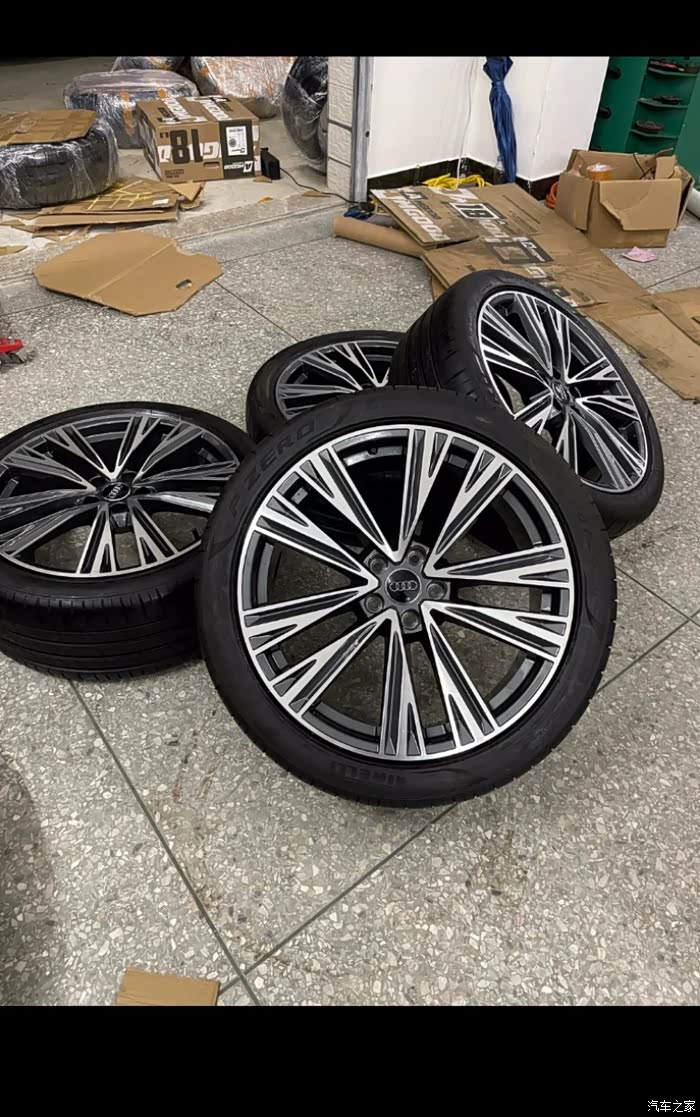 20寸奥迪a6原厂轮毂带胎一套感兴趣的来