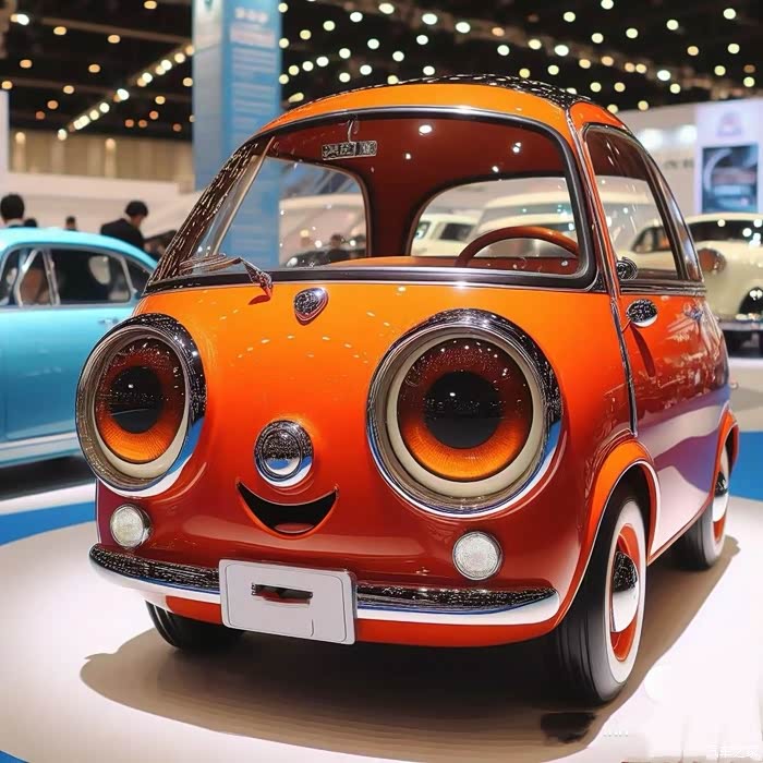 这个车虽然不是真实的汽车,但是是在太可爱了吧,如果能出真的很