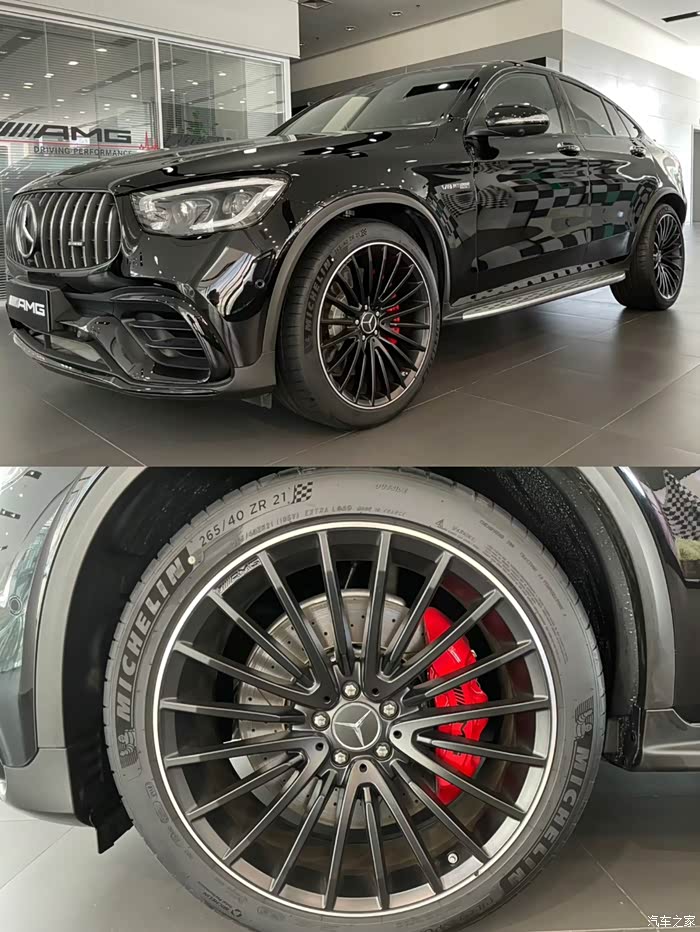闲置一套奔驰glc63samg原厂轮毂黑武士款一套落地不