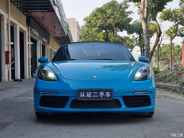 20年蓝色保时捷718精品车况价不高