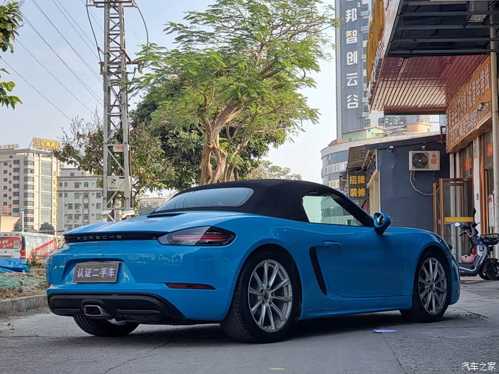 20年蓝色保时捷718精品车况价不高