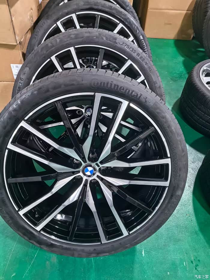 出一套宝马x6轮毂轮胎原厂22寸