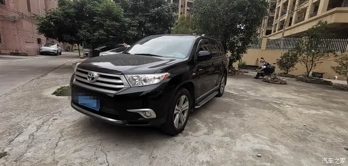 出13年11月汉兰达运动版黑色五座13万公里车头盖4s