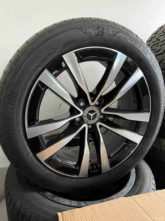 19寸奔驰s400轮毂轮胎原厂正品四个