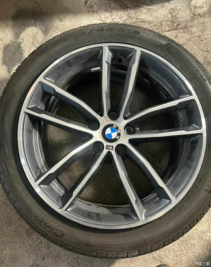 【图】18寸新款5系钢圈525原装正品轮胎轮毂一套_宝马5系论坛_汽车之