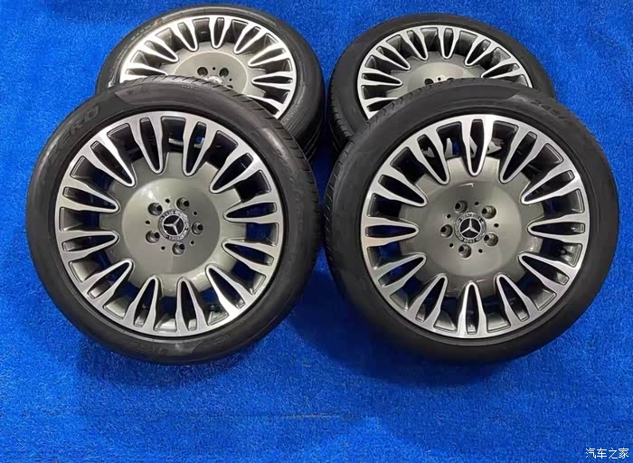 19寸奔驰s400原厂正品轮毂带胎一套,中意的约