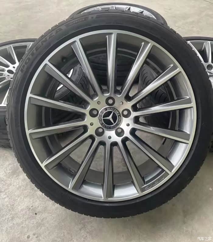 20寸奔驰s450原厂轮毂轮胎精品套件