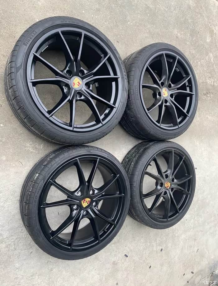 20寸保时捷718原厂轮毂轮胎喜欢的可以来