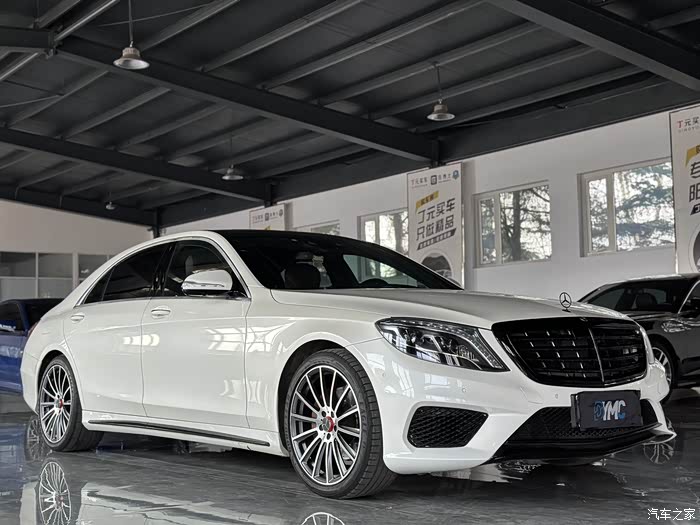 14款奔驰s320白色豪华