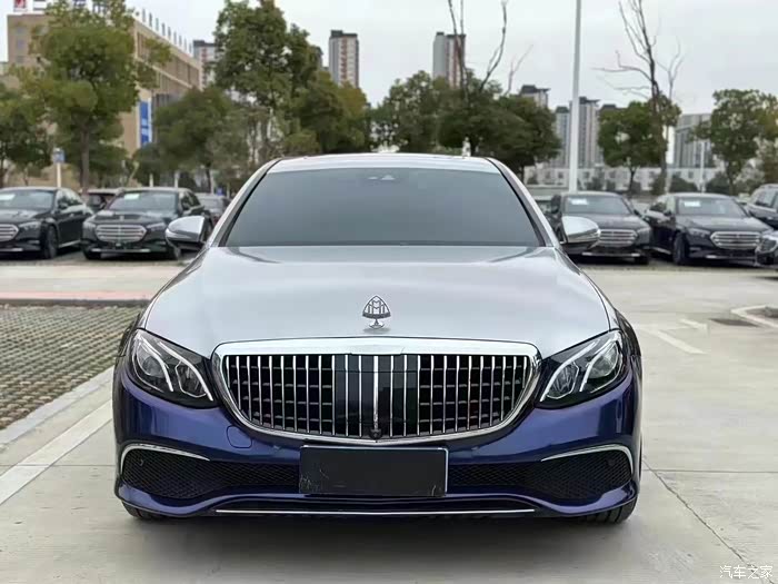 零首付车型17年奔驰e300l升级迈巴赫前脸大饼轮毂