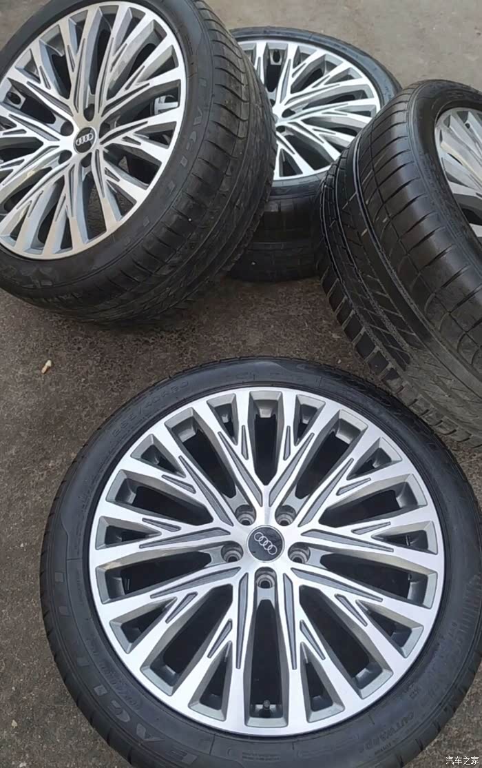 20寸奥迪a8轮毂轮胎精品套件感兴趣的可以来