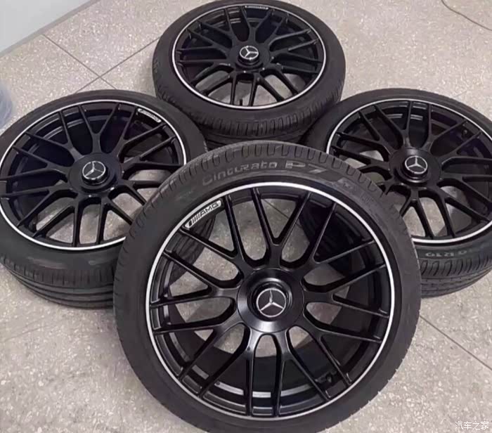 19寸奔驰c63s轮毂轮胎一套喜欢的看过